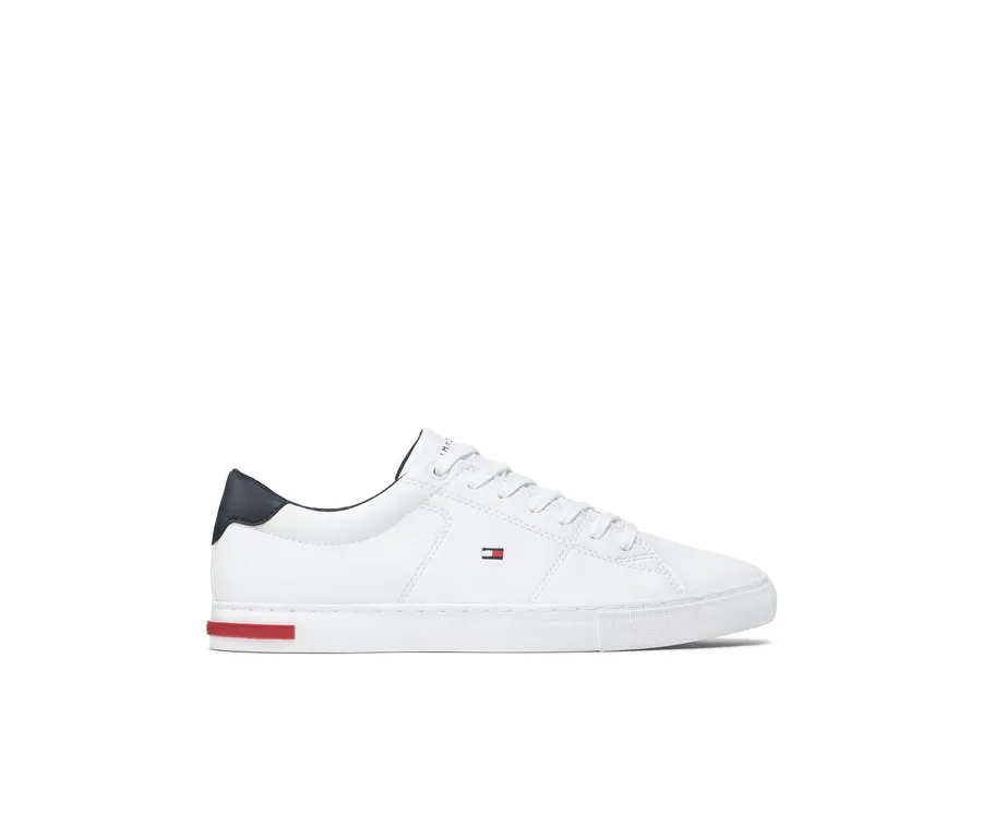 obrazek 1 Tommy Hilfiger Sneakersy Essential Leather Detail Vulc FM0FM04047 Biały