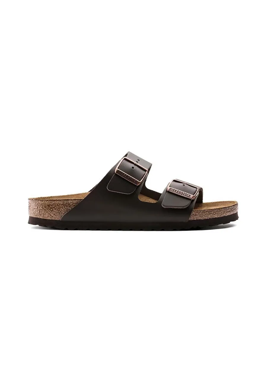 obrazek 1 Birkenstock klapki skórzane Arizona damskie kolor brązowy 51103