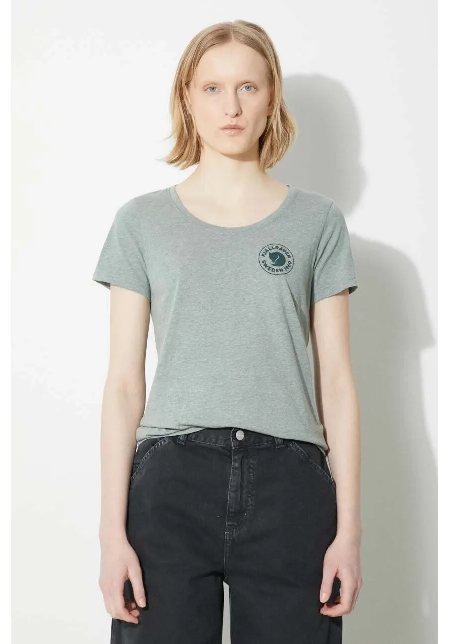 obrazek 1 Fjallraven t-shirt 1960 Logo T-shirt W damski kolor zielony F83513.614.999