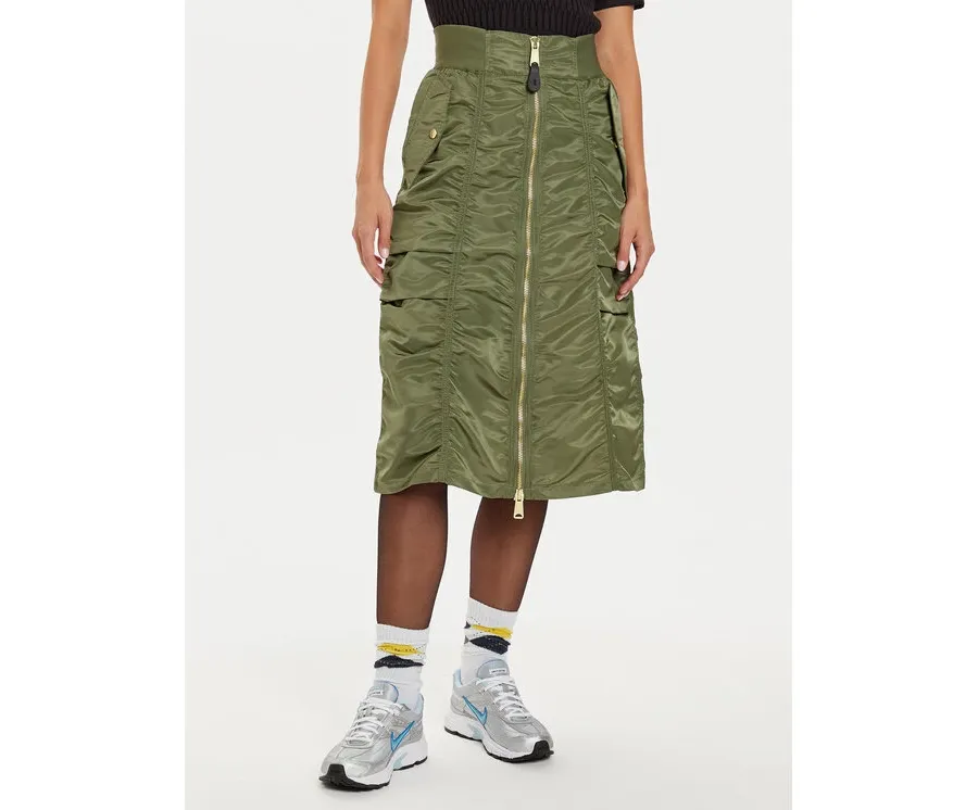 obrazek 1 Alpha Industries Spódnica midi 148067 Zielony Regular Fit