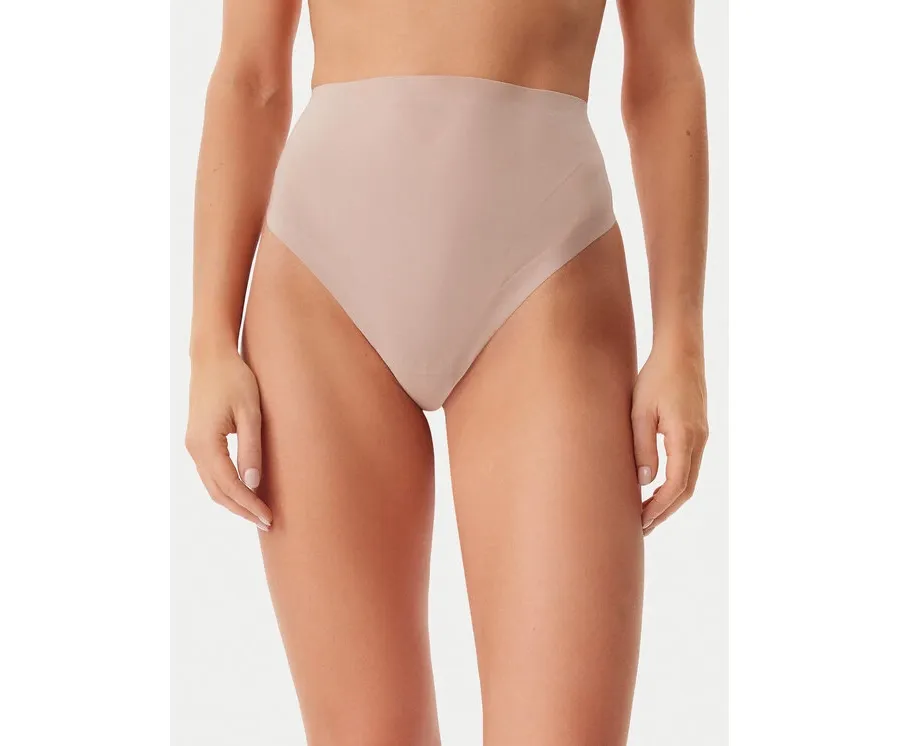 obrazek 1 Calvin Klein Underwear Bielizna modelująca dolna Stay Put Mesh LV00QF8165 Beżowy
