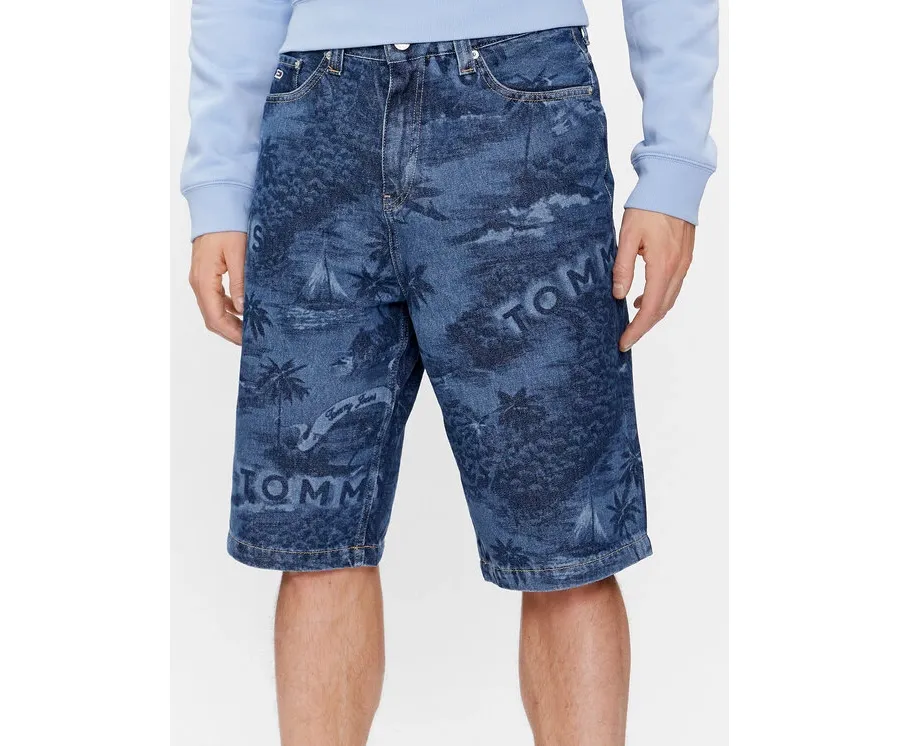 obrazek 1 Tommy Jeans Szorty jeansowe Aiden DM0DM18787 Niebieski Baggy Fit