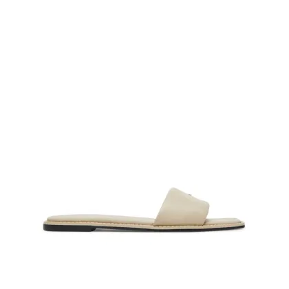 Zdjęcie Calvin Klein Klapki Flat Sandal Square Hf Lth HW0HW02652 Beżowy