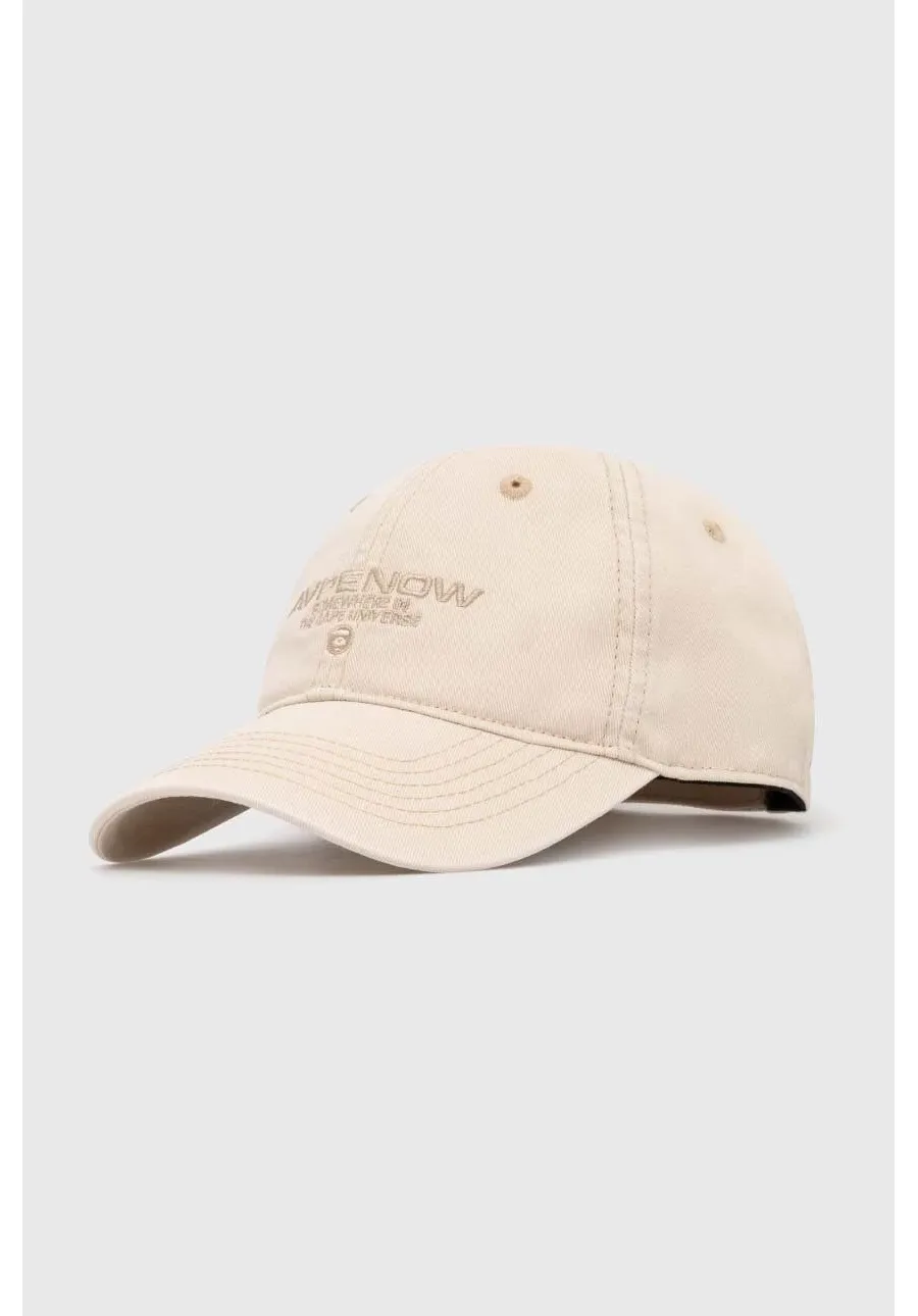 obrazek 1 AAPE czapka z daszkiem bawełniana Cotton Washed kolor beżowy z aplikacją ACP4940