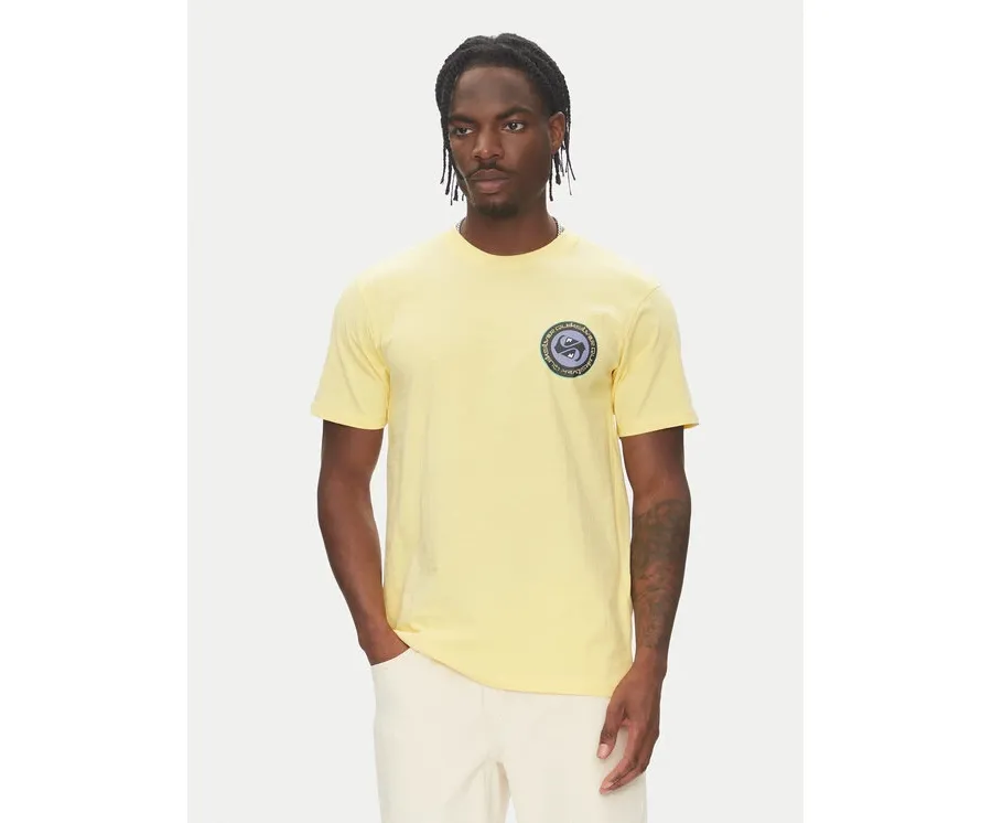 obrazek 1 Quiksilver T-Shirt Circle Back Ss EQYZT08054 Żółty Regular Fit