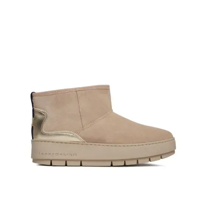 Zdjęcie Tommy Hilfiger Śniegowce Metallic Suede Snowboot FW0FW07850 Beżowy