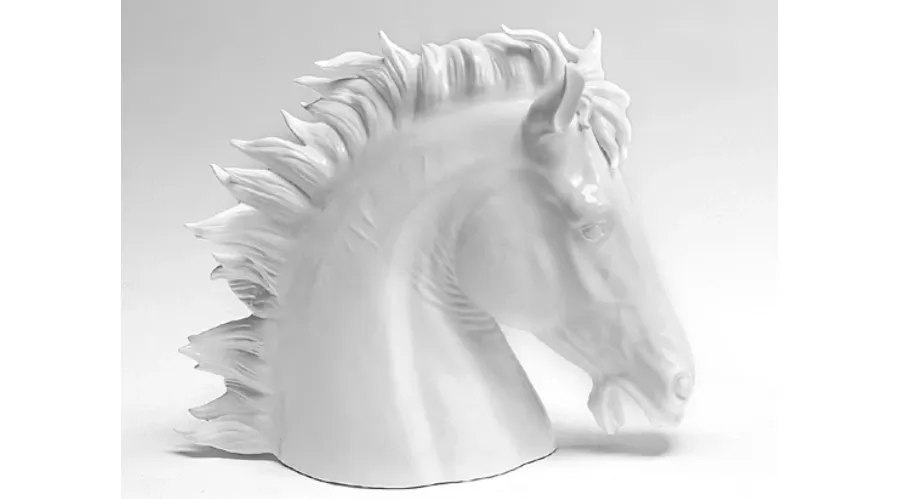 obrazek 1 Elegancka biała ceramiczna figura konia - Il Gattopardo