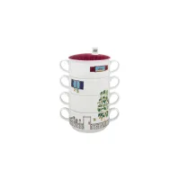 Picture Set of 4 cups made of porcelain - Vista Alegre