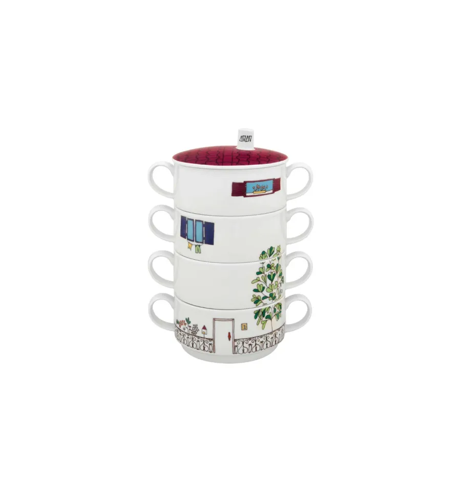 obrazek 1 Zestaw 4 filiżanek wykonanych z porcelany - Vista Alegre