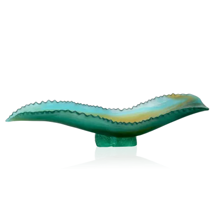 Zdjęcie Kryształowa misa w kształcie liścia agawy według Emilio Robba