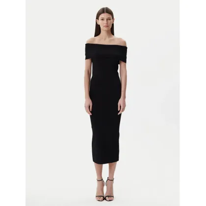 Zdjęcie MICHAEL Michael Kors Sukienka dzianinowa MS582Y033D Czarny Slim Fit