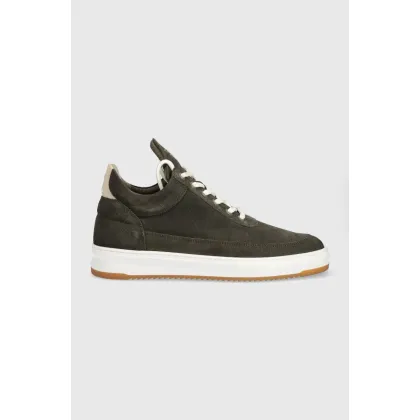 Zdjęcie Filling Pieces sneakersy zamszowe Low Top Ripple Suede 25122791926 kolor zielony