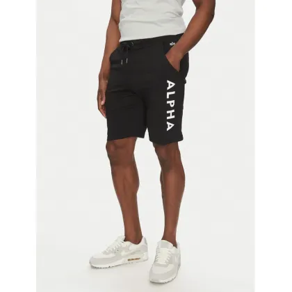 Zdjęcie Alpha Industries Szorty sportowe 116366 Czarny Regular Fit