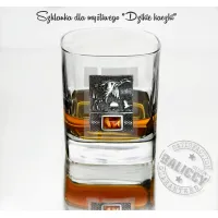 Zdjęcie Luksusowa szklanka do whisky z bursztynem - dla myśliwego