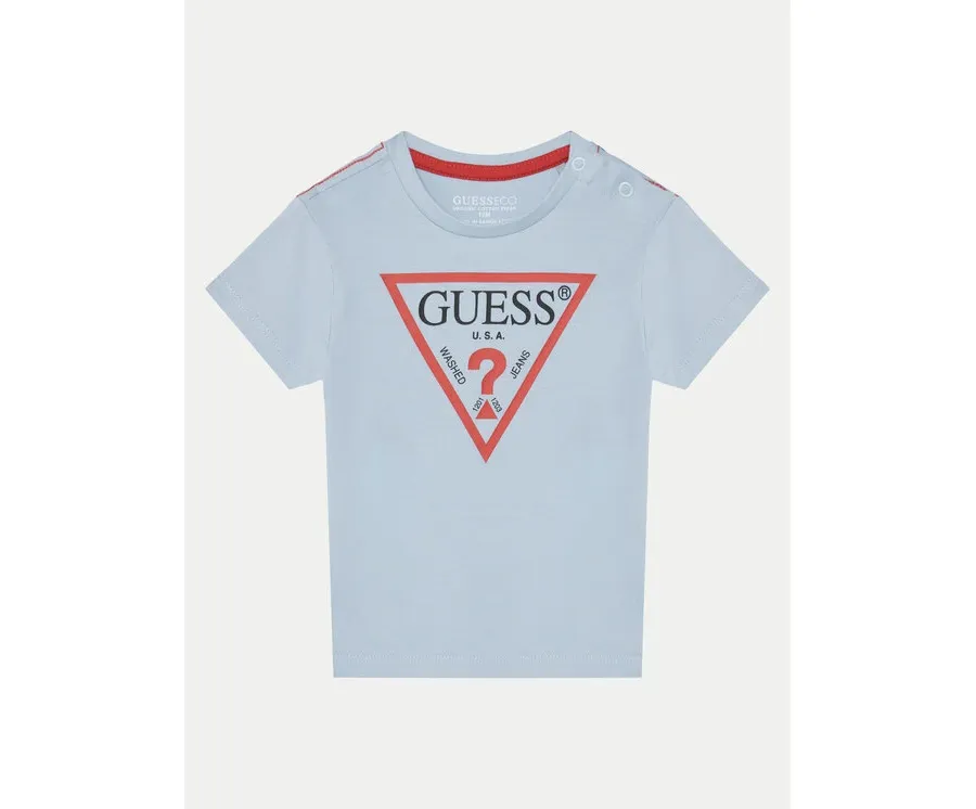 obrazek 1 Guess T-Shirt N73I55 K8HM0 Błękitny Regular Fit