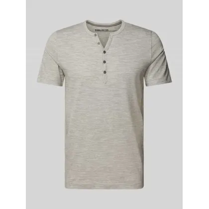 Zdjęcie T-shirt z krótką listwą guzikową