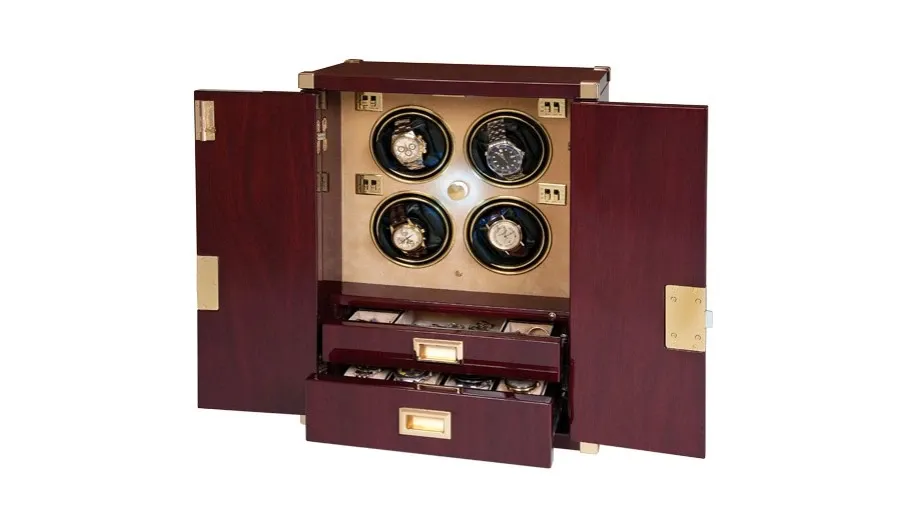 obrazek 1 Rotomat na 4 zegarki 4 Watch Mariners Chest Mahogany W284