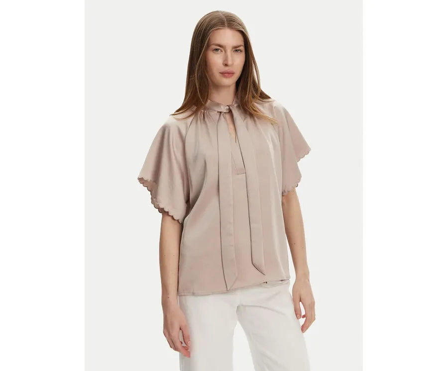 obrazek 1 Bruuns Bazaar Bluzka Beckia Wendi BBW4439 Beżowy Regular Fit