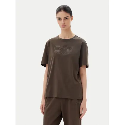 Zdjęcie EA7 Emporio Armani T-Shirt 7W000098 AF12503 U6139 Brązowy Loose Fit