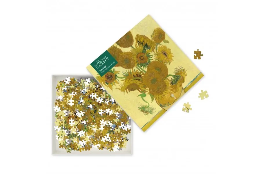 obrazek 2 Puzzle dla dorosłych National Gallery: Vincent Van Gogh, Słoneczniki  - Flame Tree Publishing