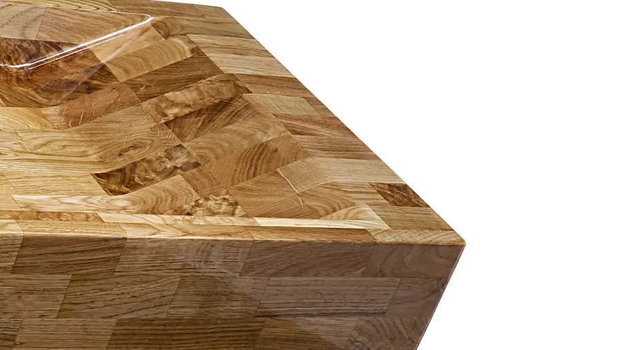 obrazek 3 Designerska umywalka 90 cm SIRIUS, dąb, lakier matowy, naturalny
