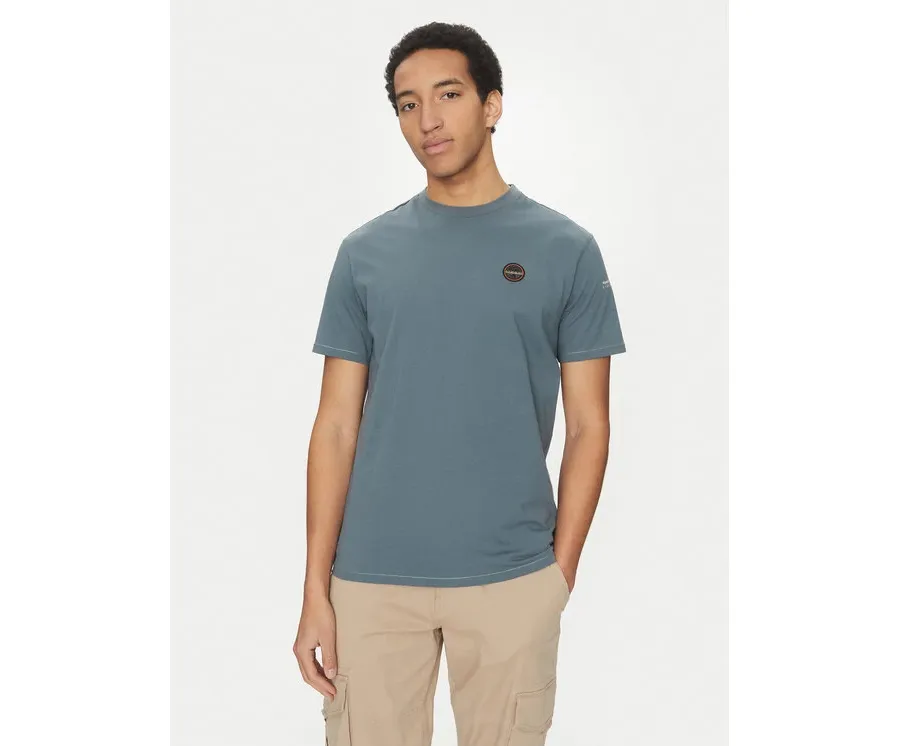 obrazek 1 Napapijri T-Shirt S-Badge NP0A4I3N Niebieski Regular Fit