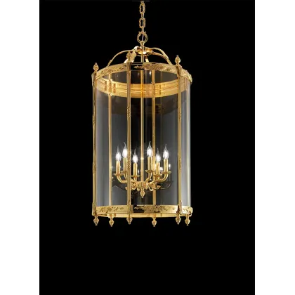 Zdjęcie Klasyczny pozłacany żyrandol od włoskiej marki Masiero