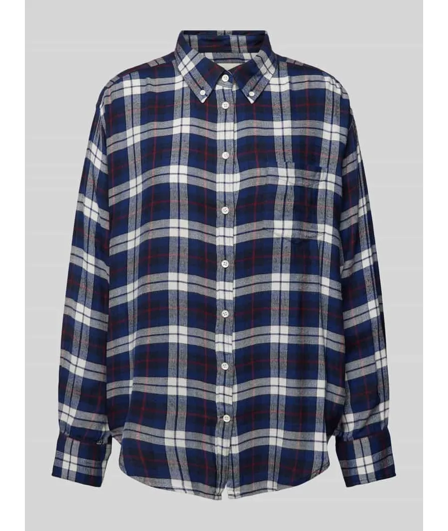 obrazek 1 Bluzka koszulowa z kołnierzykiem typu button down