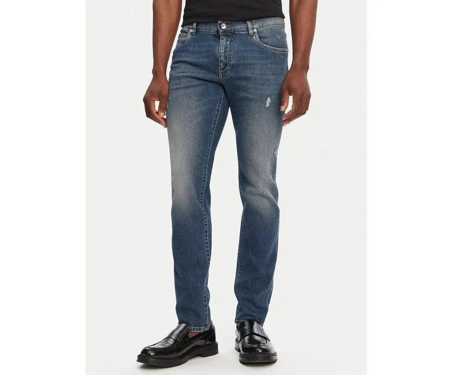 obrazek 1 Dolce&Gabbana Jeansy GY07CZ G8LN7 Niebieski Slim Fit