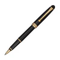 Picture Elegant black Ottantotto ballpoint pen - Aurora