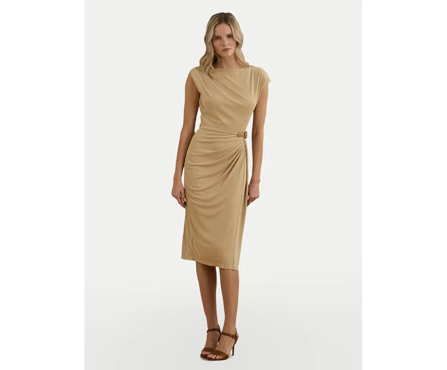 obrazek 1 LAUREN RALPH LAUREN Sukienka codzienna 250964076001 Beżowy Slim Fit