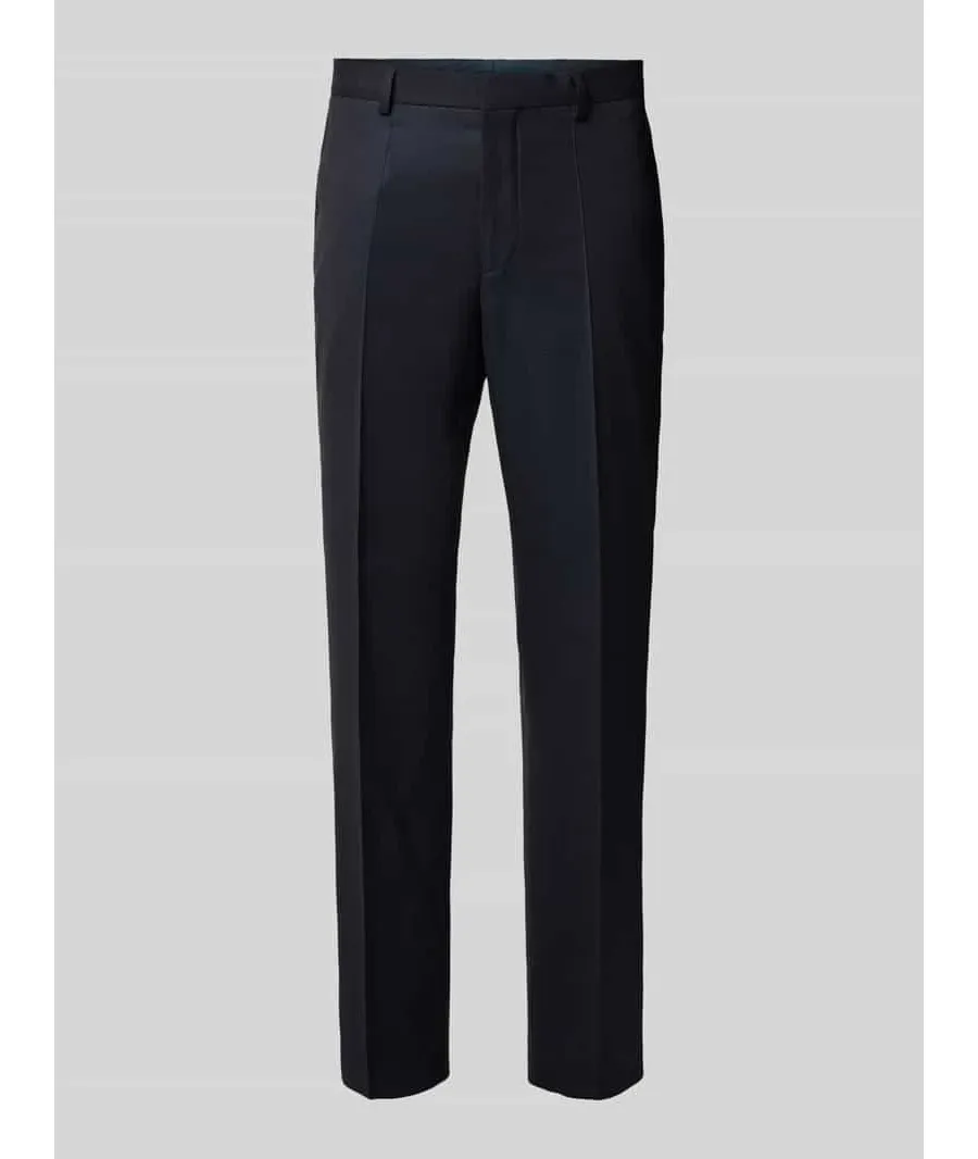 obrazek 1 Spodnie do garnituru o kroju slim fit w kant model ‘Leon’
