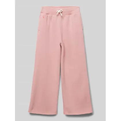 Zdjęcie Spodnie dresowe z szeroką nogawką i wyhaftowanym logo