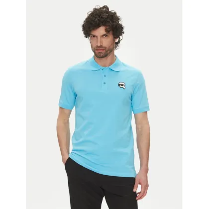 Zdjęcie KARL LAGERFELD Polo 745710 552224 Niebieski Regular Fit