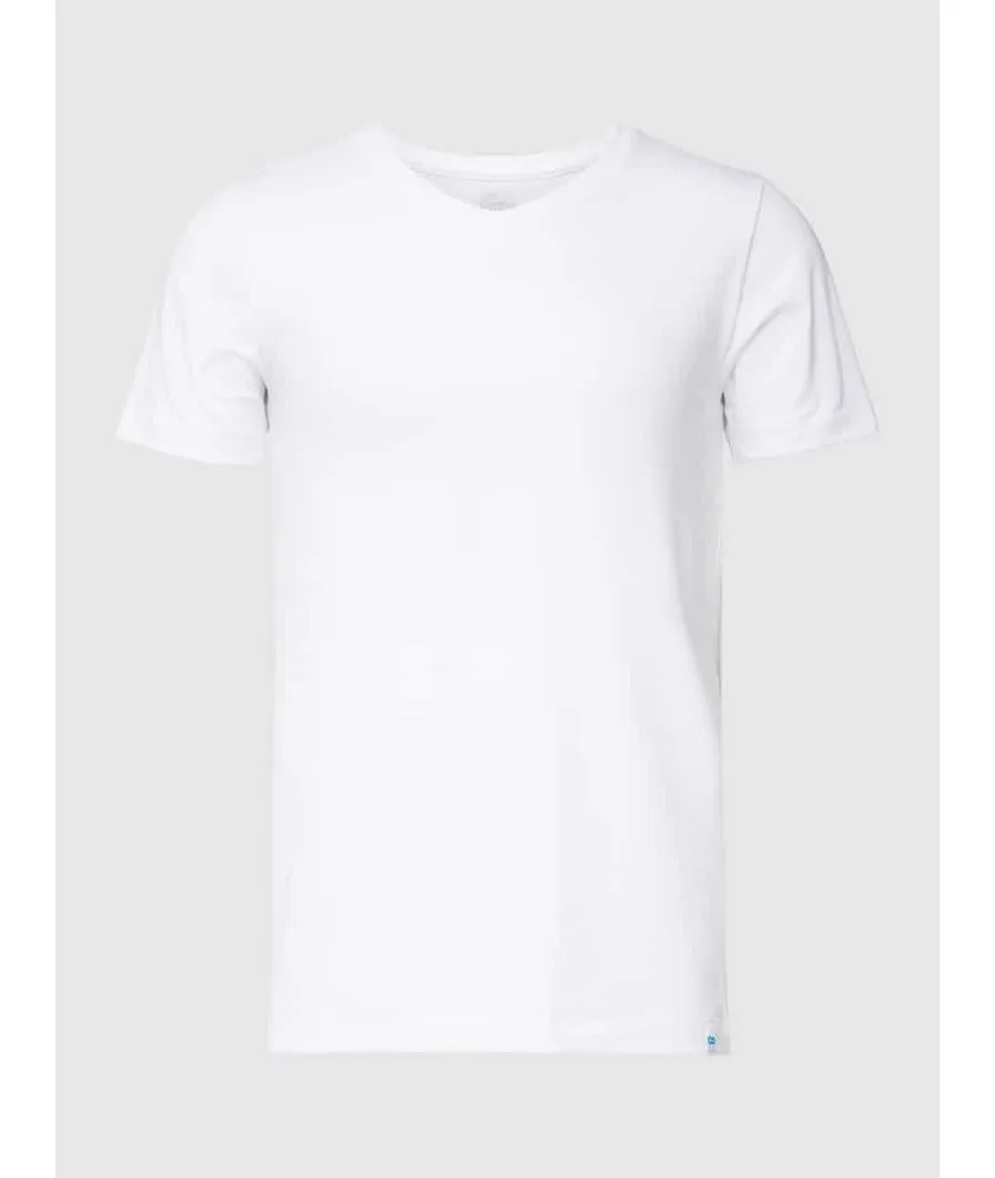 obrazek 1 T-shirt z dekoltem w serek model ‘Long Life Cotton T-shirt’