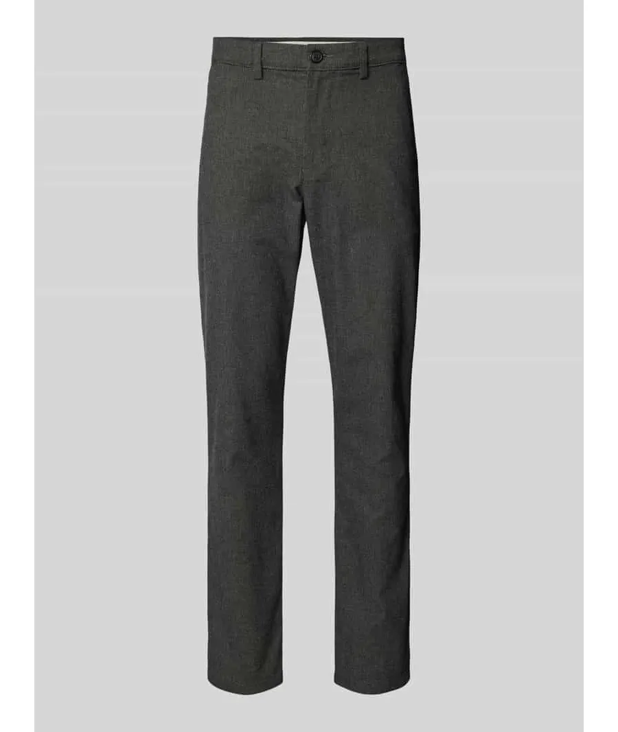 obrazek 1 Chinosy o kroju slim fit ze szlufkami na pasek model ‘MILES’