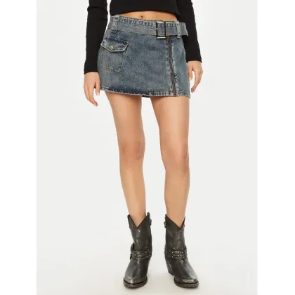 Zdjęcie One Teaspoon Spódnica mini Moto 26744 Granatowy Regular Fit