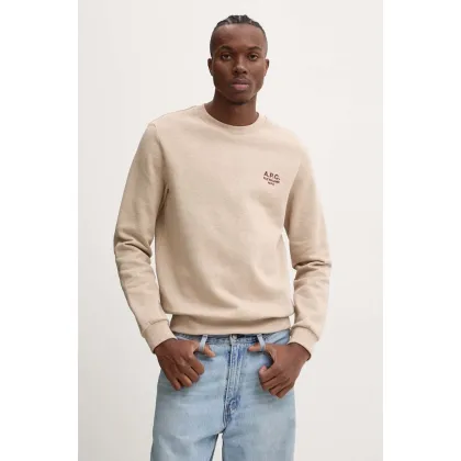 Zdjęcie A.P.C. bluza standard rue madame GOTS kolor beżowy z aplikacją COHBV.M27913