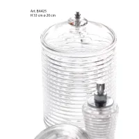 Zdjęcie Kosz z włoskiego ręcznie ciętego kryształu z kryształkiem Swarovskiego do łazienki - Il Paralume Marina