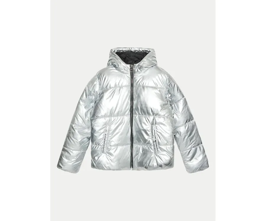 obrazek 1 MICHAEL KORS KIDS Kurtka zimowa R30187 D Srebrny Regular Fit