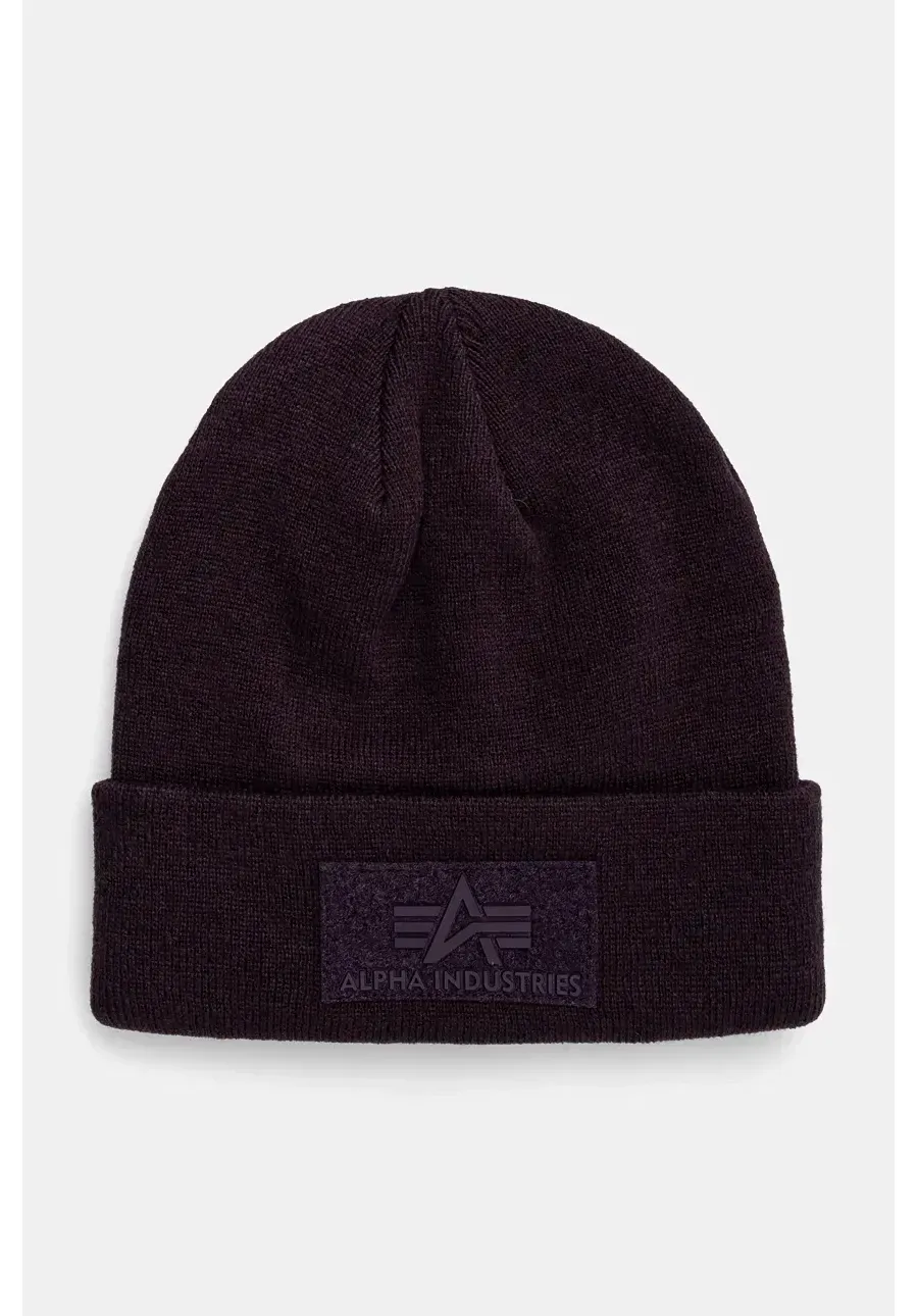 obrazek 1 Alpha Industries czapka kolor fioletowy z grubej dzianiny