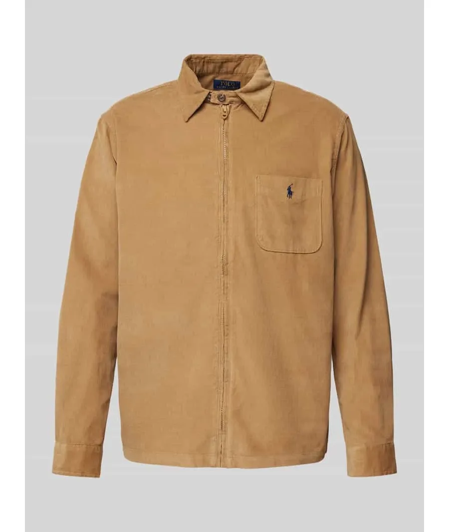 obrazek 1 Koszula casualowa o kroju classic fit z zamkiem błyskawicznym na całej długości