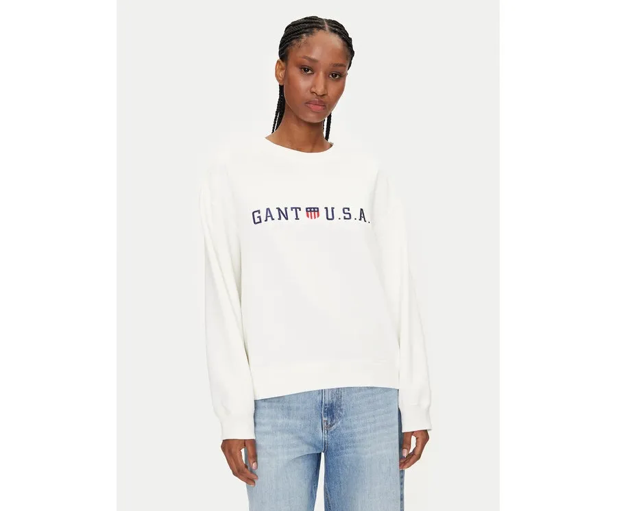 obrazek 1 Gant Bluza 4200577 Biały Regular Fit