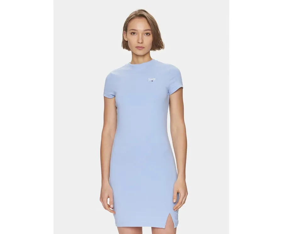 obrazek 1 Tommy Jeans Sukienka letnia Script DW0DW17926 Błękitny Regular Fit