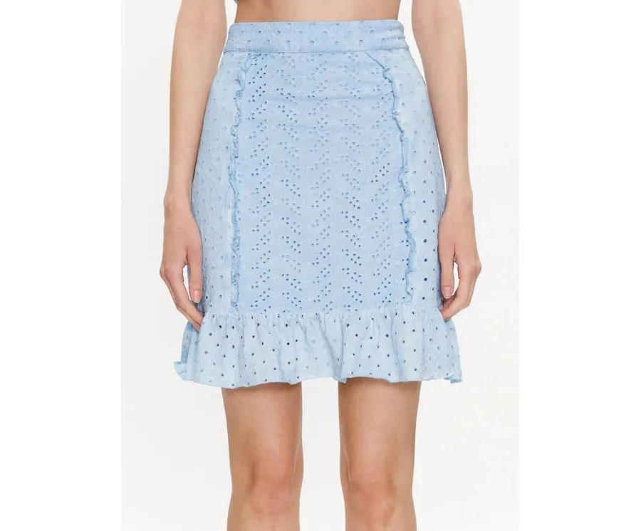 obrazek 1 Guess Spódnica mini Aini W3GD0A KALQ0 Niebieski Slim Fit