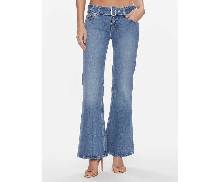 obrazek 1 Tommy Jeans Jeansy Sophie DW0DW17562 Niebieski Flare Fit