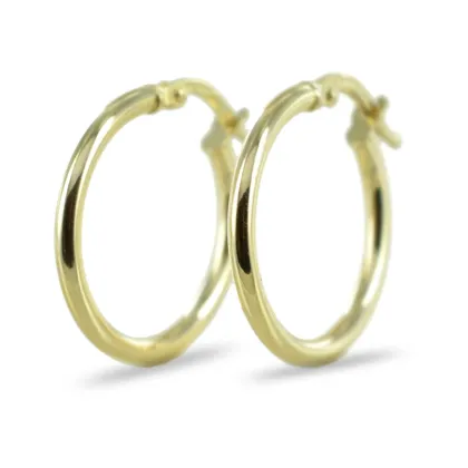 Zdjęcie Włoskie kolczyki koła z żółtego złota dla kobiet