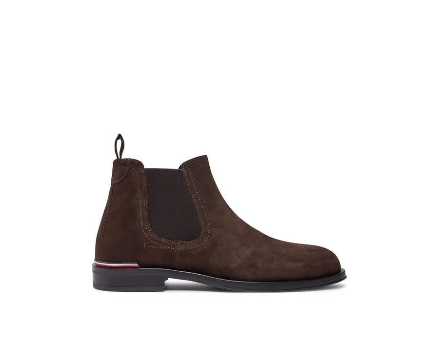 obrazek 1 Tommy Hilfiger Sztyblety Core Rwb Hilfiger Suede Chelsea FM0FM04757 Brązowy