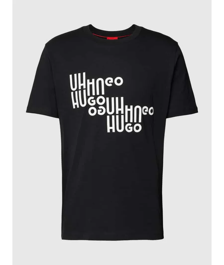 obrazek 1 T-shirt z nadrukiem z napisem i logo model ‘Davalon’