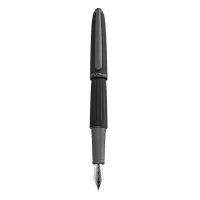 Picture DIPLOMAT Aero black fountain pen - four types of nibs